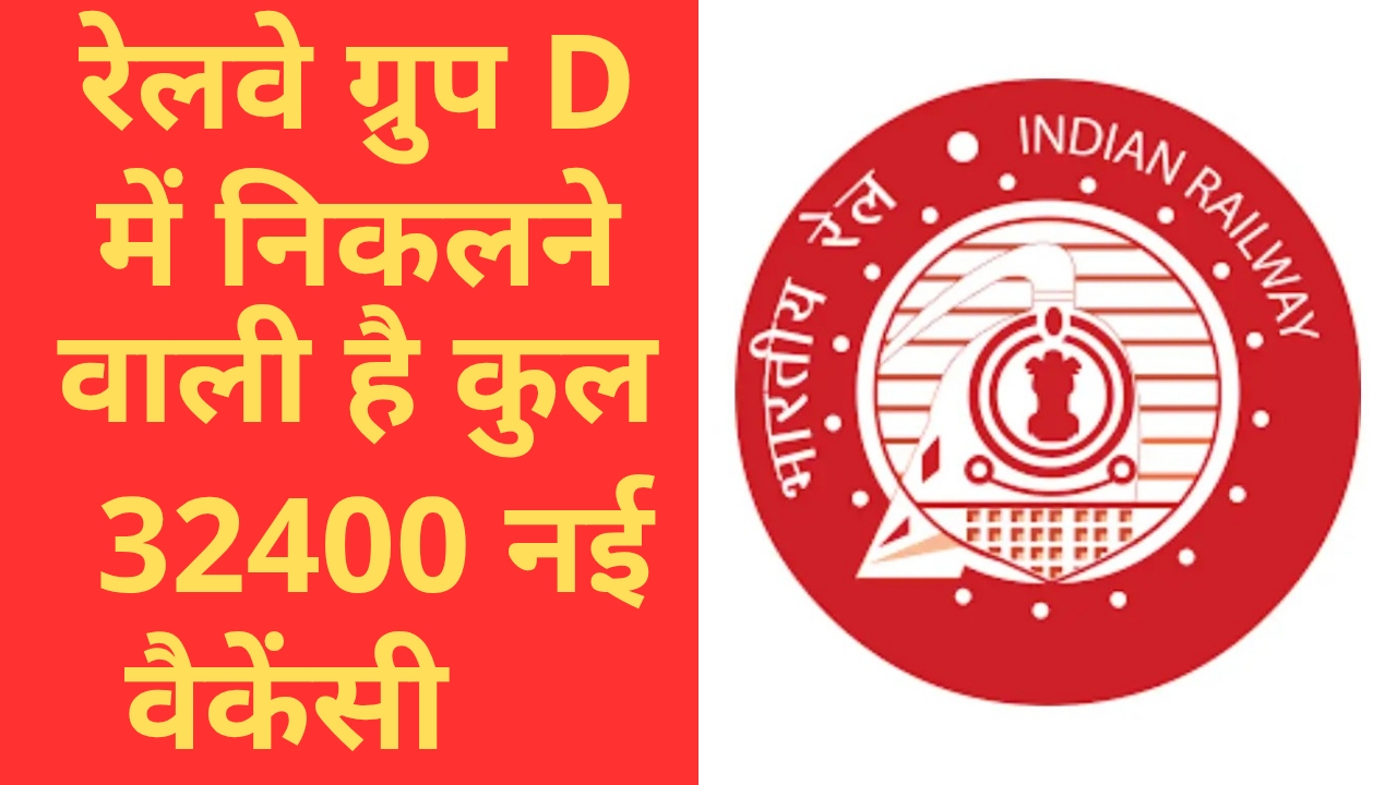 Railway Group D New Vacancy - रेलवे ग्रुप डी में निकलने वाली है 32440 नई वैकेंसी