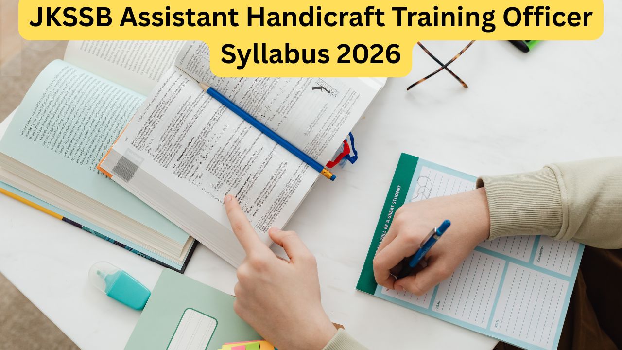 JKSSB Assistant Handicraft Training Officer Syllabus 2026